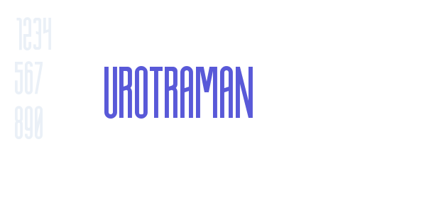 UROTRAMAN font free