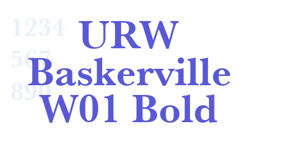 URW Baskerville W01 Bold font free