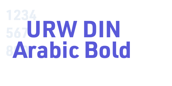 URW DIN Arabic Bold font free