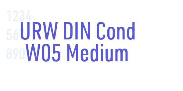 URW DIN Cond W05 Medium font free