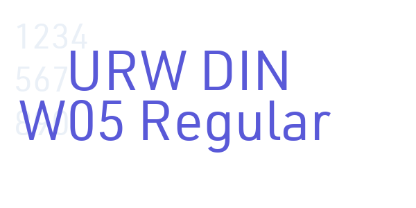 URW DIN W05 Regular font free