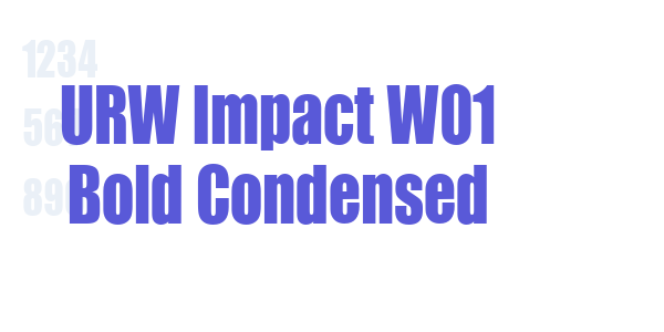 URW Impact W01 Bold Condensed font free