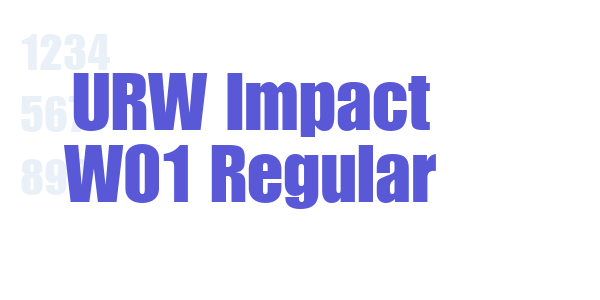 URW Impact W01 Regular font free