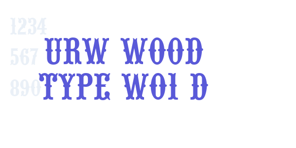 URW Wood Type W01 D font free