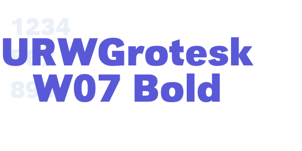 URWGrotesk W07 Bold font free