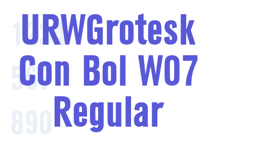 URWGrotesk Con Bol W07 Regular Font Download