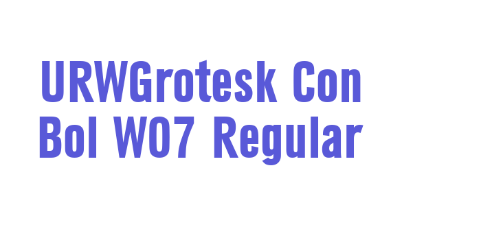 URWGrotesk Con Bol W07 Regular Font Download