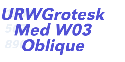 URWGrotesk Med W03 Oblique-font-download