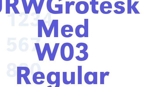 URWGrotesk Med W03 Regular Font Download