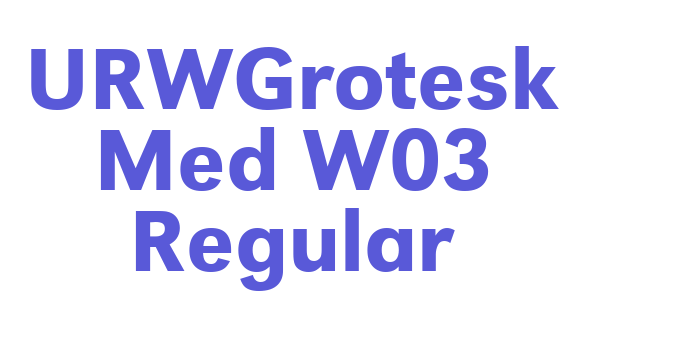 URWGrotesk Med W03 Regular Font Download