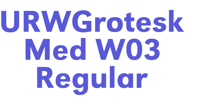 URWGrotesk Med W03 Regular Font