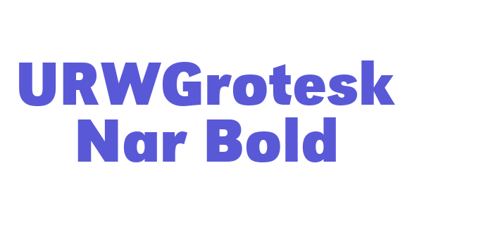 URWGrotesk Nar Bold Font Download