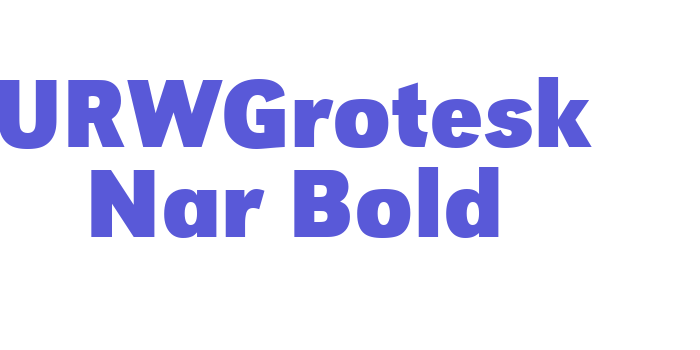 URWGrotesk Nar Bold Font