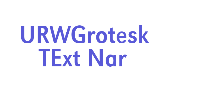 URWGrotesk TExt Nar Font Download