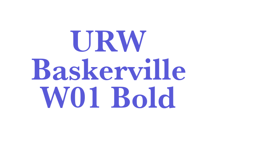 URW Baskerville W01 Bold Font Download