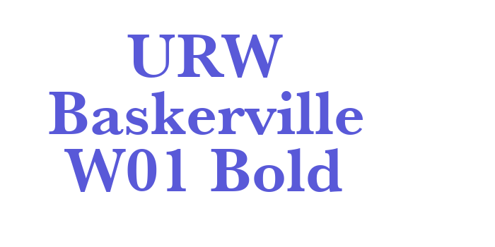 URW Baskerville W01 Bold Font Download