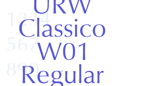 URW Classico W01 Regular Font