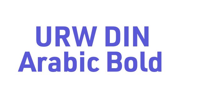 URW DIN Arabic Bold Font Download