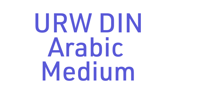 URW DIN Arabic Medium Font Download