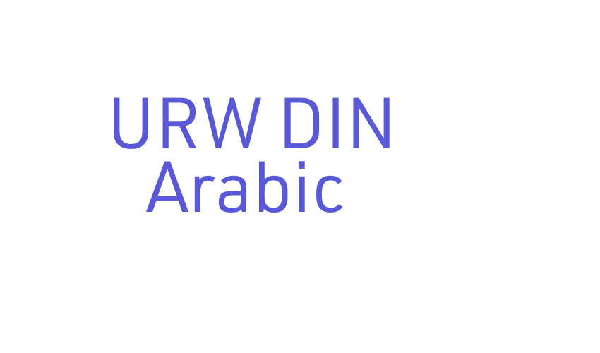 URW DIN Arabic Font