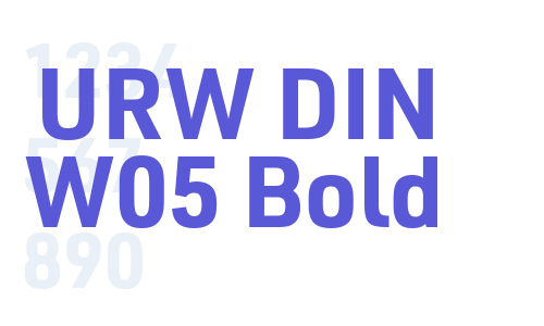 URW DIN W05 Bold Font Download