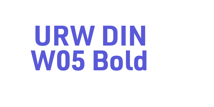 URW DIN W05 Bold Font Download