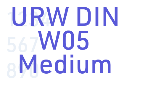 URW DIN W05 Medium Font Download