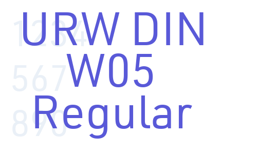 URW DIN W05 Regular Font Download