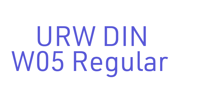 URW DIN W05 Regular Font Download