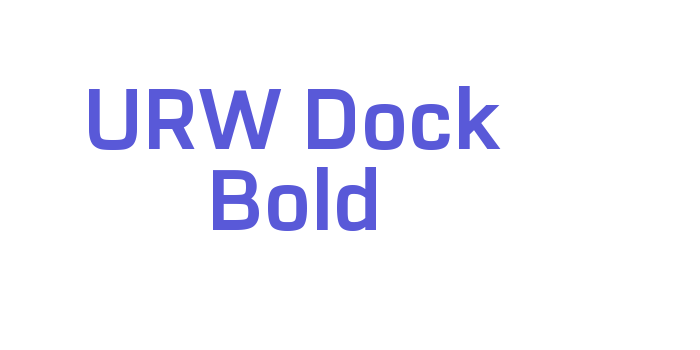 URW Dock Bold Font Download