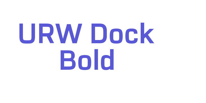 URW Dock Bold Font