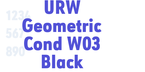 URW Geometric Cond W03 Black-font-download