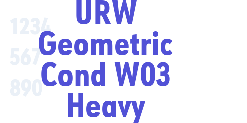 URW Geometric Cond W03 Heavy-font-download