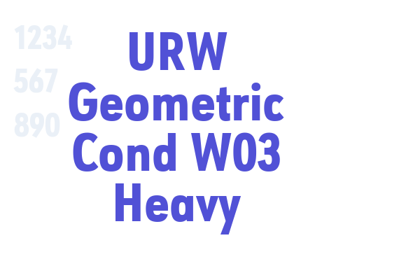 URW Geometric Cond W03 Heavy