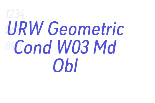 URW Geometric Cond W03 Md Obl
