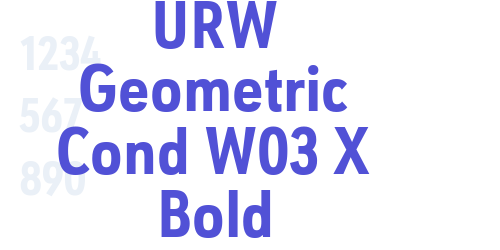 URW Geometric Cond W03 X Bold-font-download