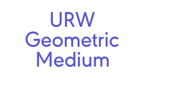 URW Geometric Medium Font Download