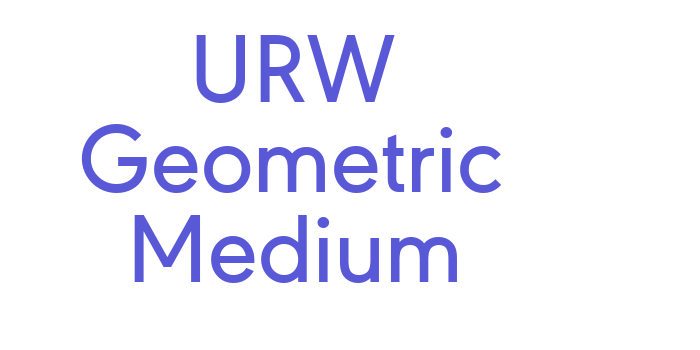 URW Geometric Medium Font