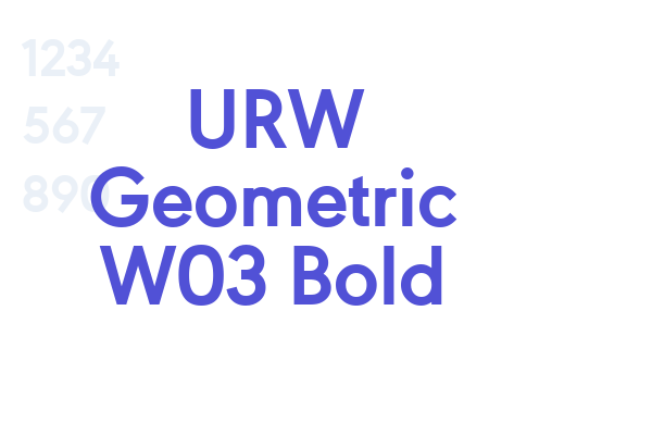 URW Geometric W03 Bold