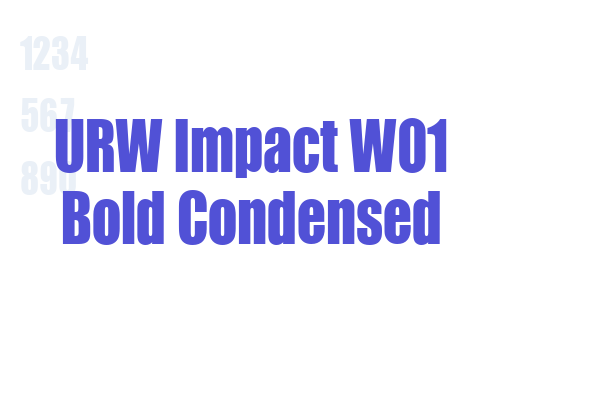 URW Impact W01 Bold Condensed