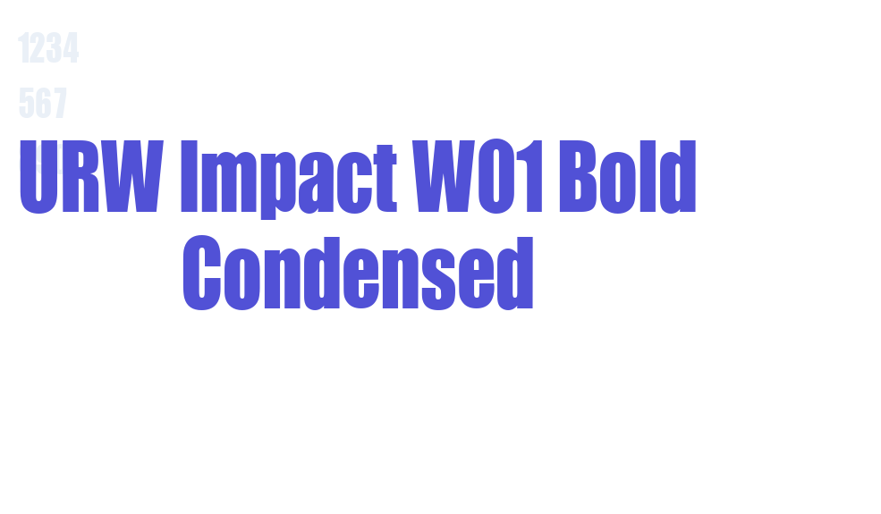 URW Impact W01 Bold Condensed-font-download