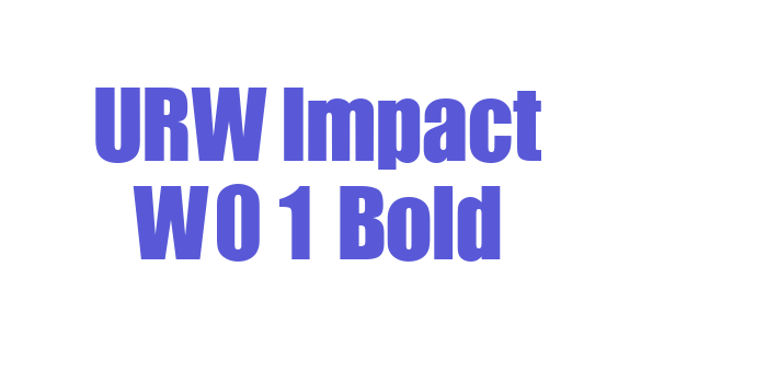 URW Impact W01 Bold Font