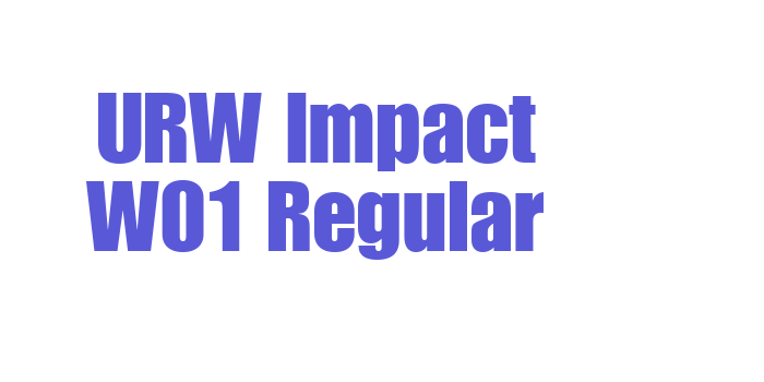 URW Impact W01 Regular Font Download