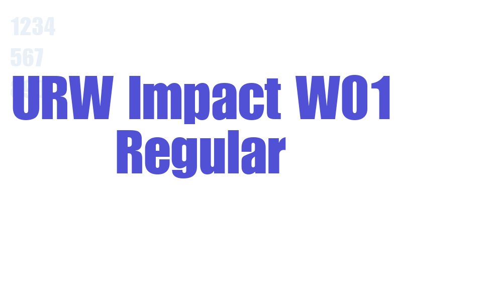 URW Impact W01 Regular-font-download