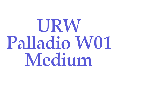 URW Palladio W01 Medium Font