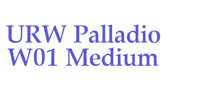 Download URW Palladio W01 Medium Font