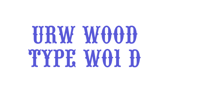 URW Wood Type W01 D Font Download