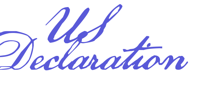 US Declaration Font