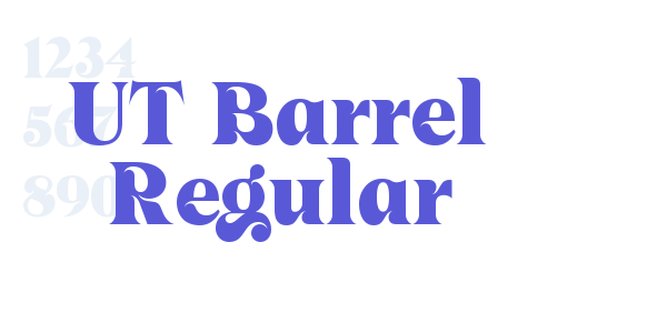 UT Barrel Regular font free