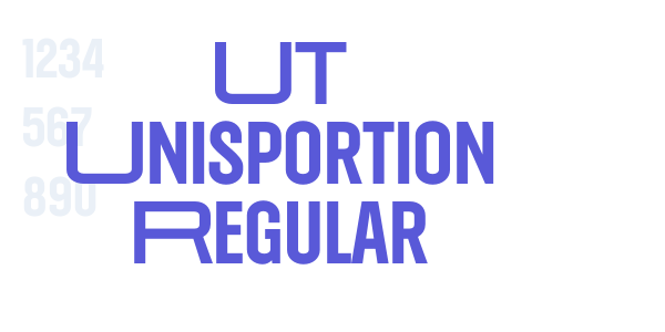 UT Unisportion Regular font free